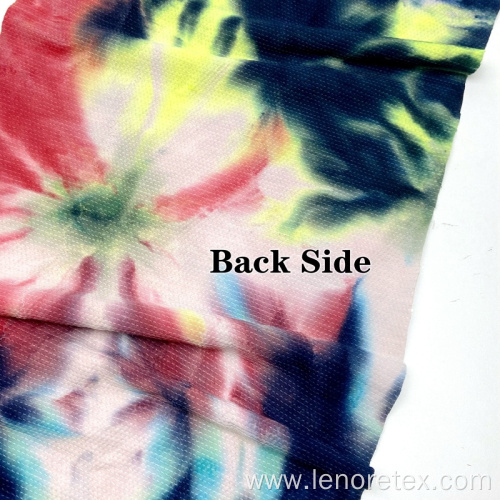 Polyester Knit Tie Dyed Jersey Embroidered Sequins Fabric